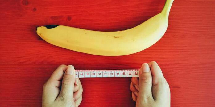 мерење на пенисот пред зголемување со примерот на банана